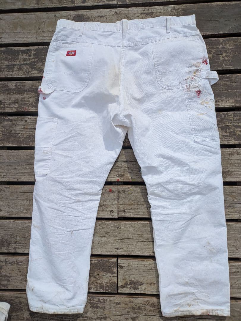 うた坊 ディッキーズ Dickies ペインターパンツ ペンキ ホワイト
