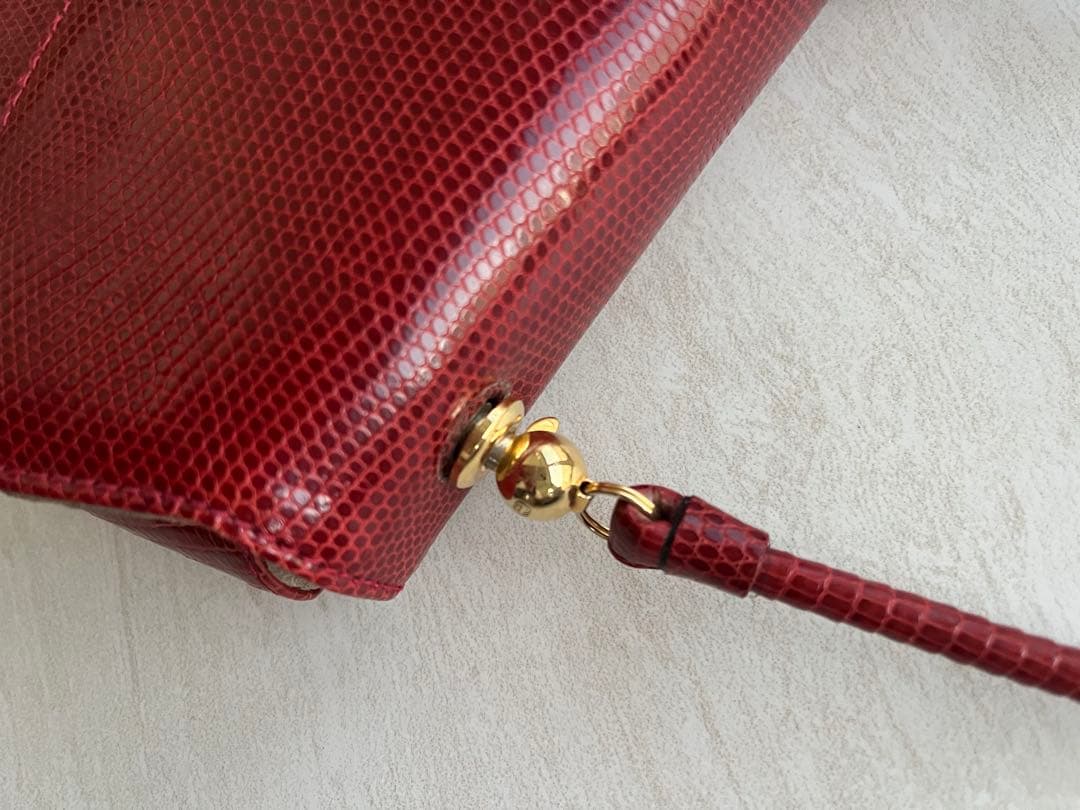 GUCCI レッド　ヴィンテージバッグ