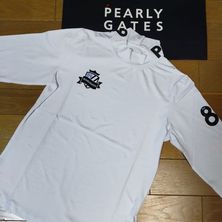 ⭐新品⭐PEARLYGATES⭐長袖モック ⭐白⭐L⭐