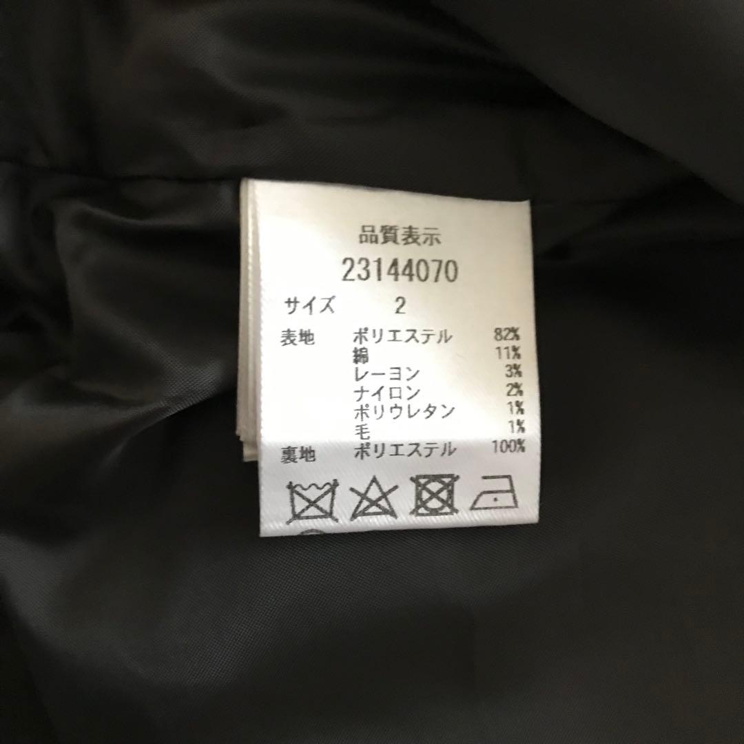 極美品　ウエストシェイプジレ　ブラック　ツイードベスト　金ボタン　セレモニー　M