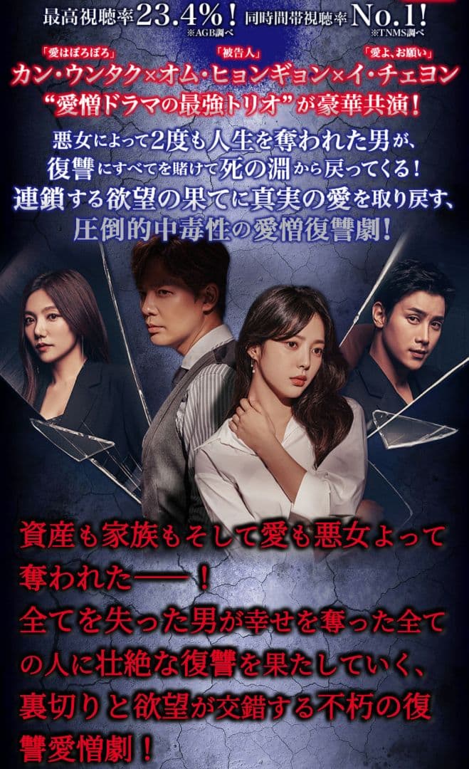 復讐の花束をあなたに　DVD　韓国ドラマ全巻　カン・ウンタク　オム・ヒョンギョン