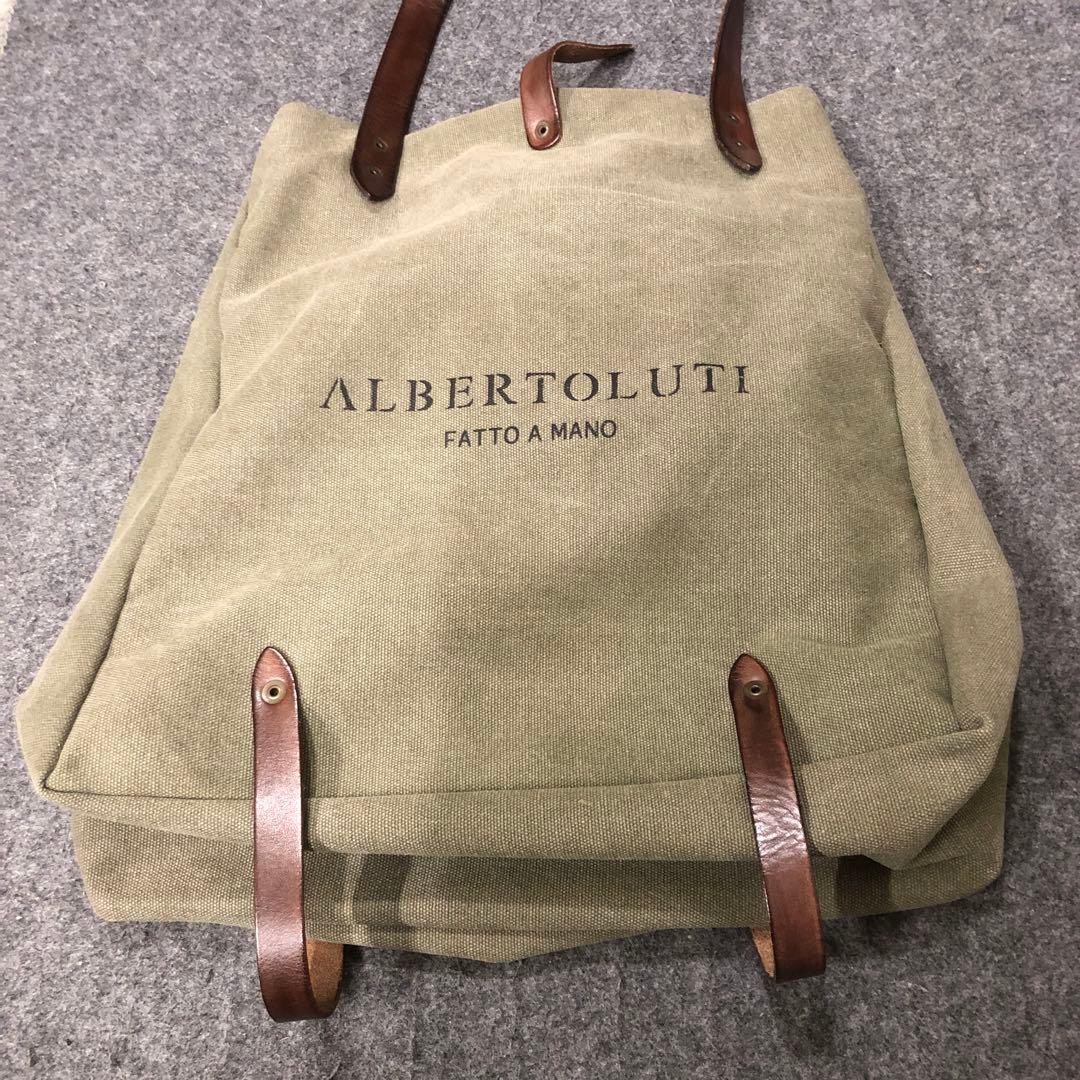 OLUTI トートバッグ キャンバス レザー
