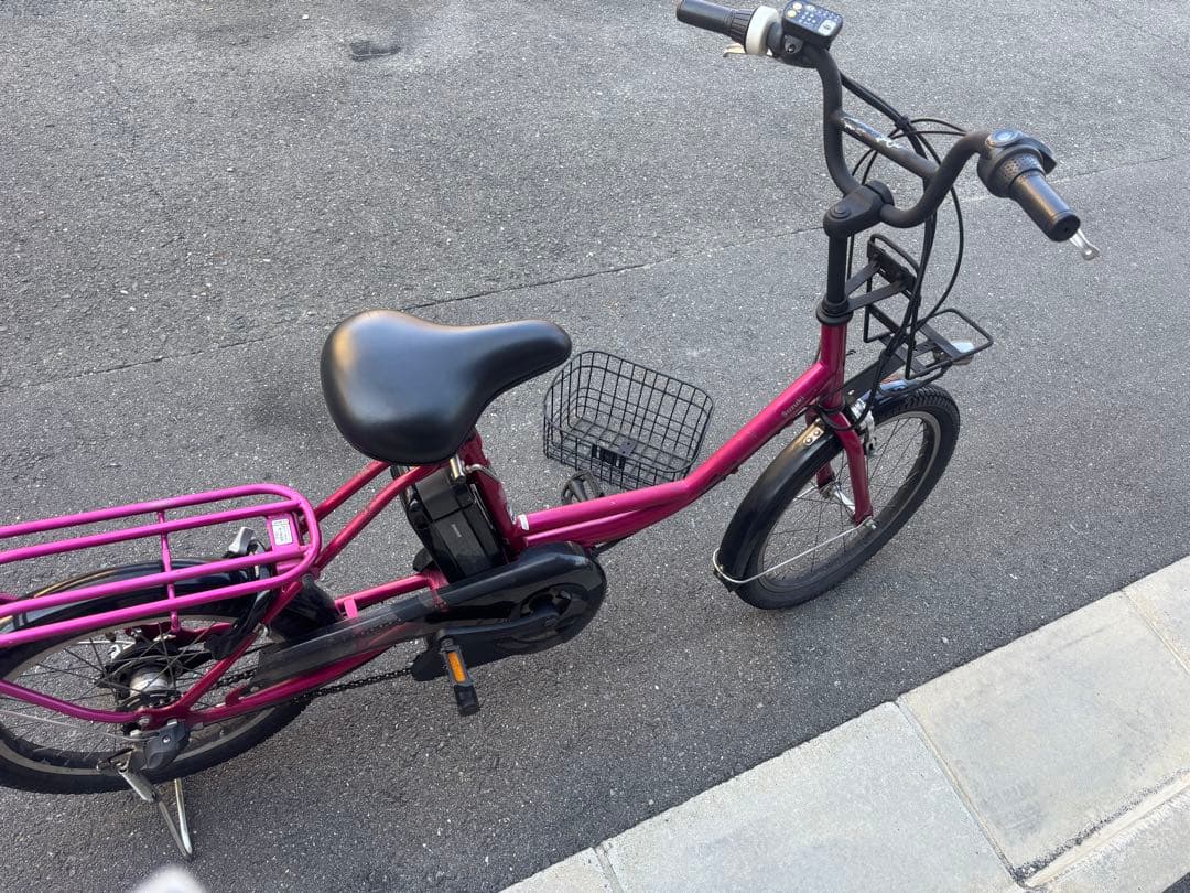BRIDGESTONE 電動アシスト自転車 小軽自転車　前カゴあり