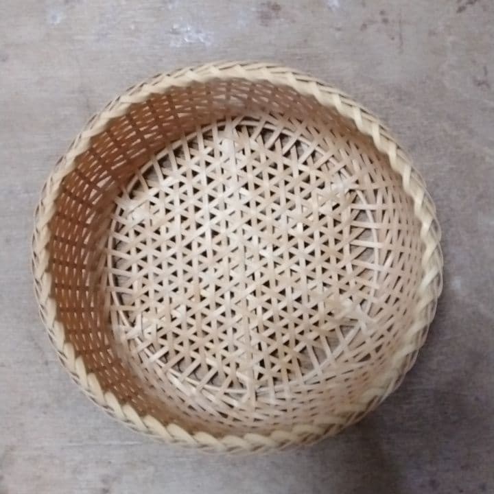 盛篭（麻の葉・左綾）竹製品