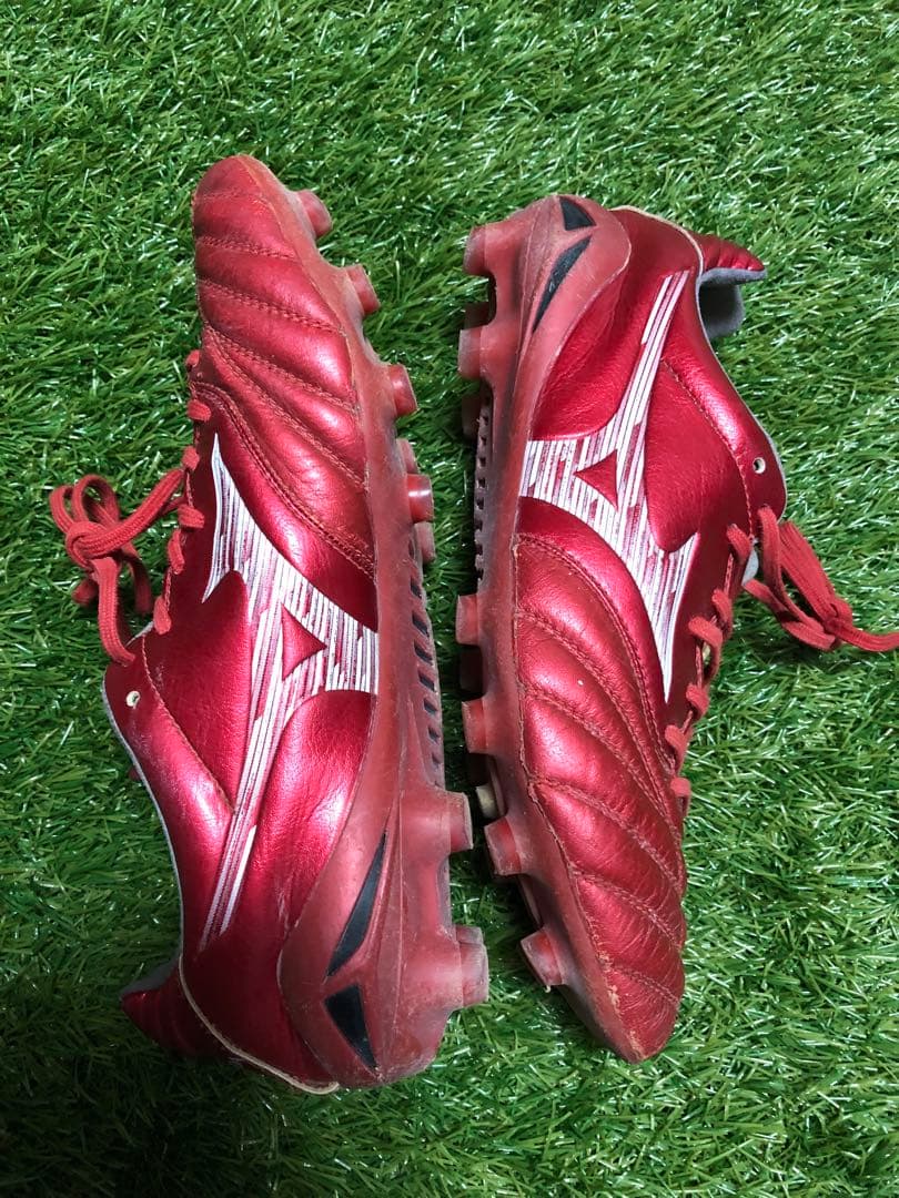 Mizunoモナルシーダネオ3エリート 赤　24.5cm ミズノサッカースパイク
