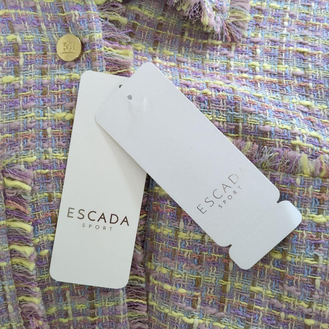 ESCADA ミックスツイードジャケット 34　パステル　エスカーダ　10万