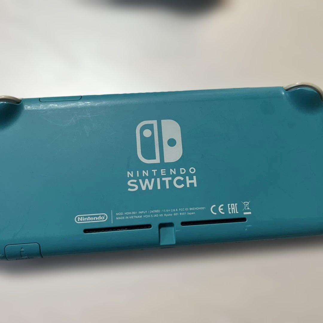 Nintendo Switch Lite ターコイズ ジャンク品ケース　充電器