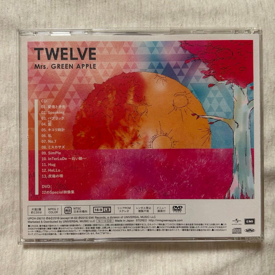 初回限定版　Mrs.GREEN APPLE TWELVE