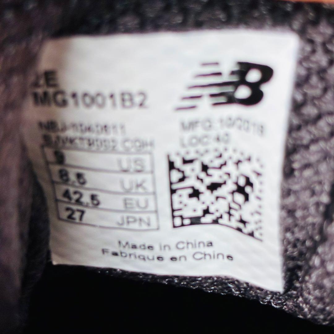【極美品】new balance M1001B2 ゴルフシューズ 本革 27