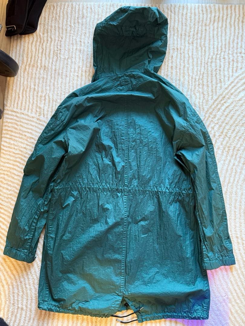 CP Company シーグリーンロング フィッシュテール ジャケット