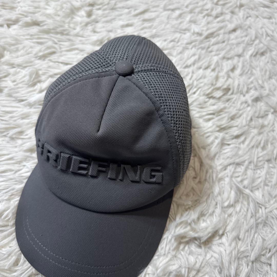 BRIEFING メッシュキャップ グレー　ゴルフウェア