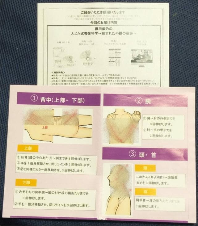 ふじた式整体科学 本編DVD+特典DVD+URL用紙+早見表付き 藤田紫乃