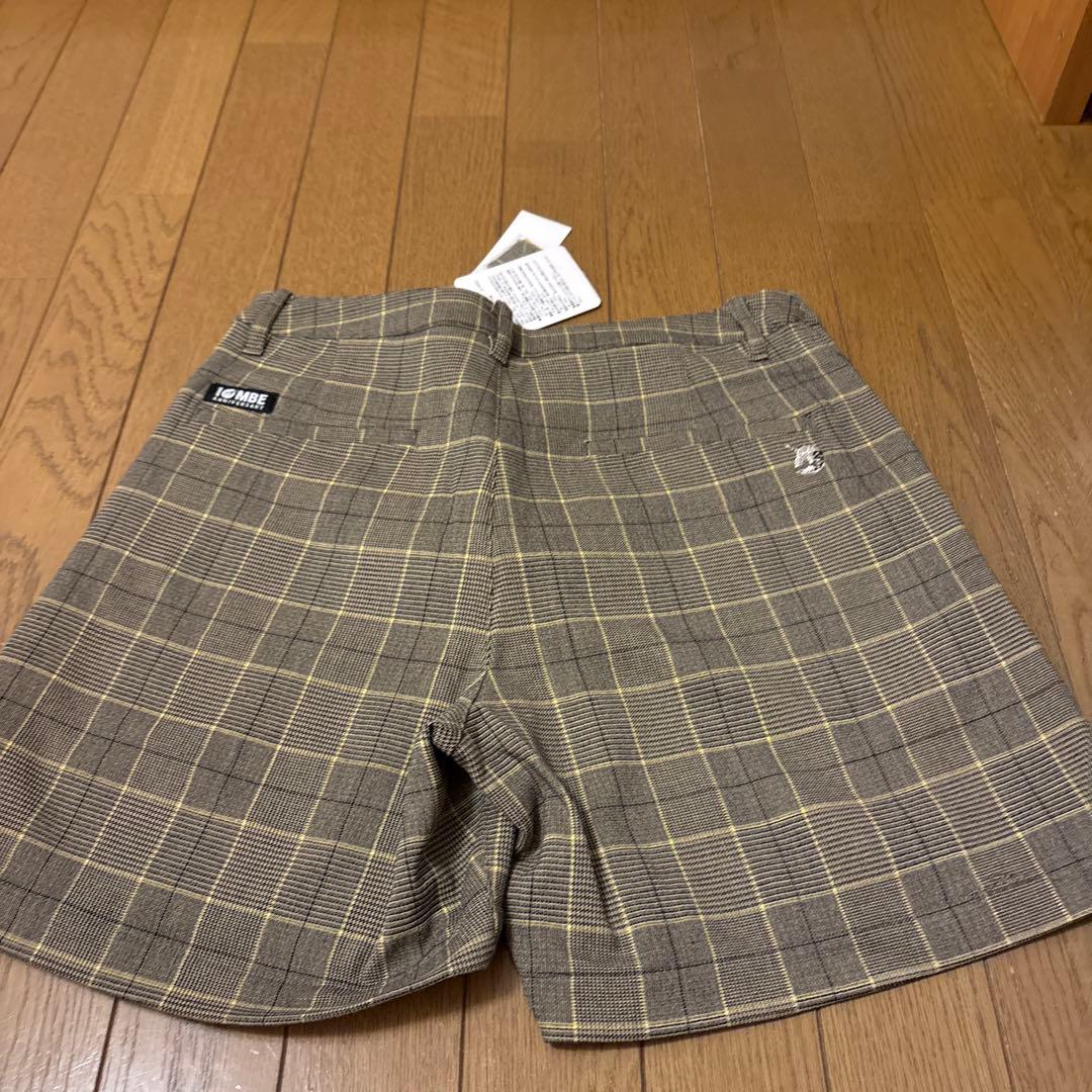 マスターバニー新品タグ付きブラウン系チェックショートパンツ