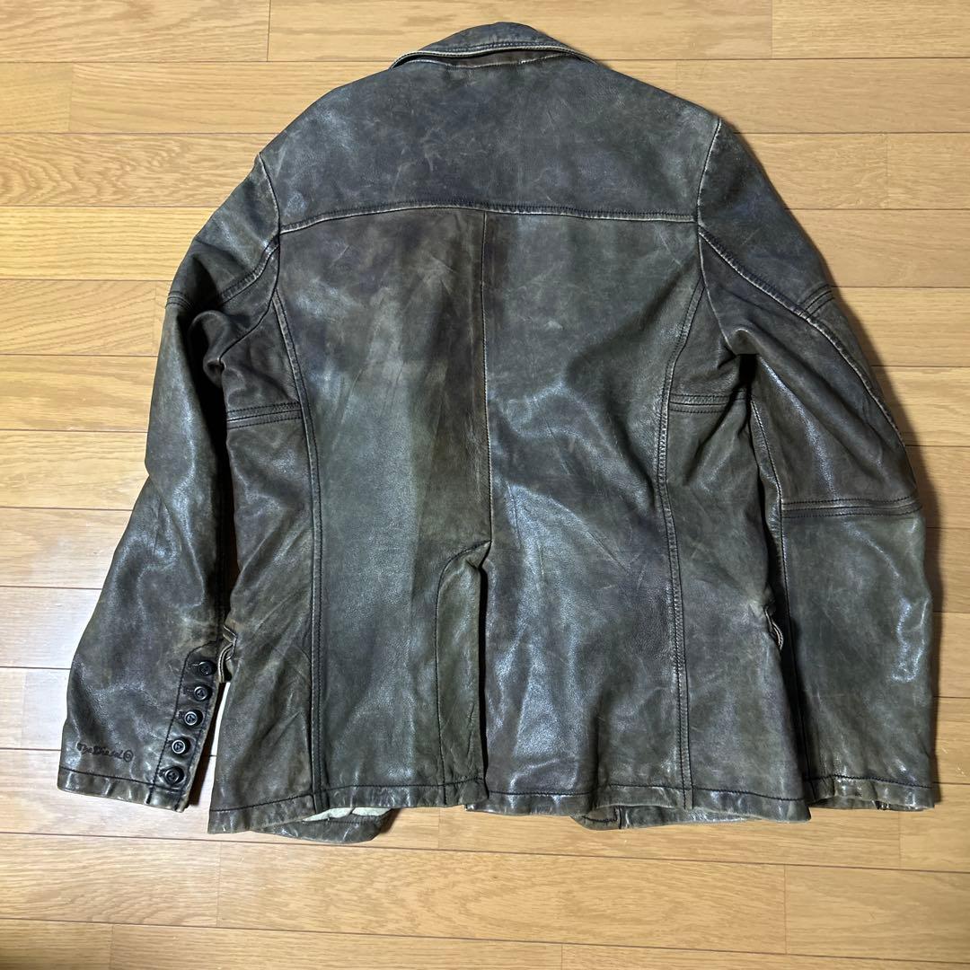 DIESEL 羊革 レザーテーラードジャケット