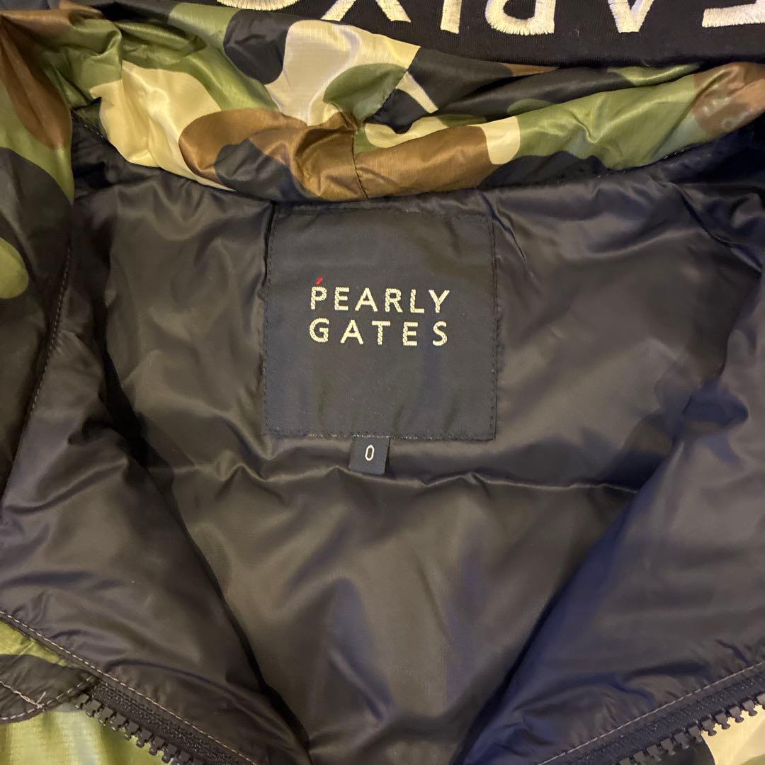 PEARLY GATES レディースダウンジャケット 迷彩/ネイビー サイズ0