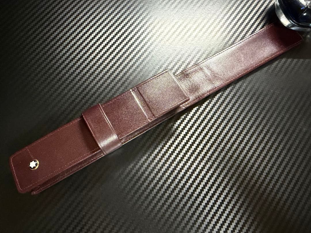 極美品 モンブラン ペンケース 1本差し ブラウン