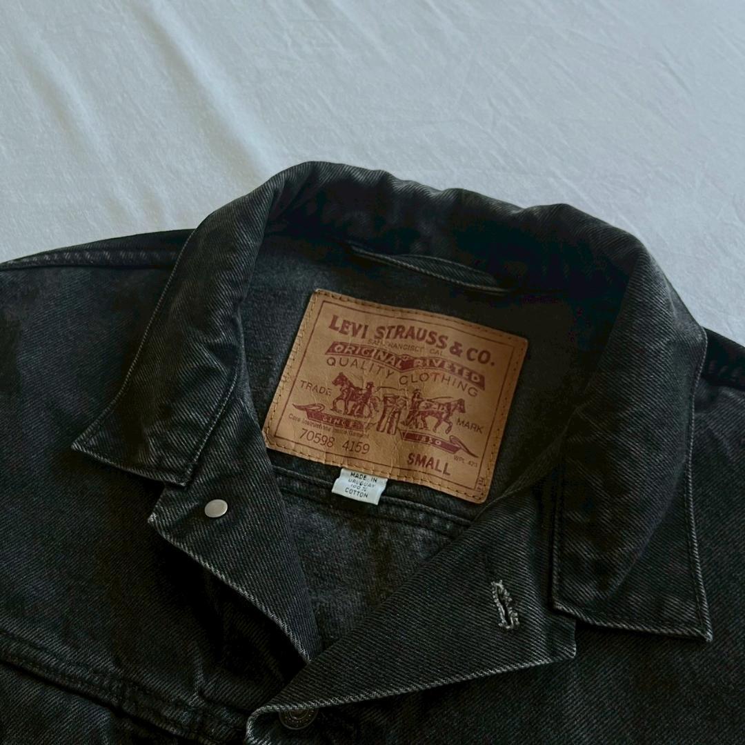 《貴重レア》Levi’s 90's ブラック デニムジャケット ウルグアイ製