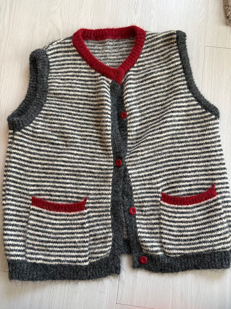 トップス bargiee RETRO STRIPE VEST