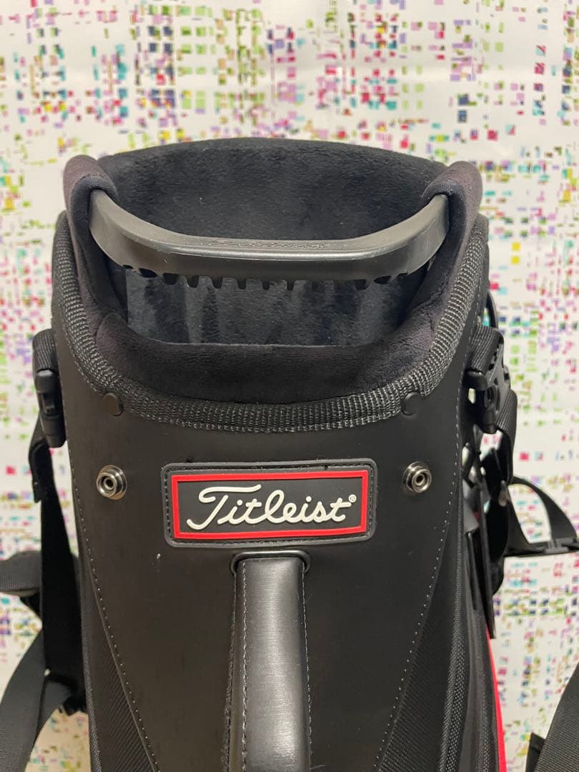 Titleist スタンドキャディバッグ ブラック/レッド