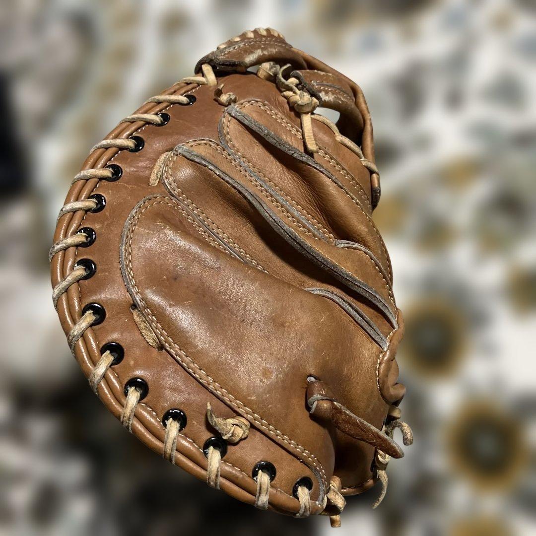 キャッチャーミット　SPALDING23-15 プロフェッショナルモデル　球付き