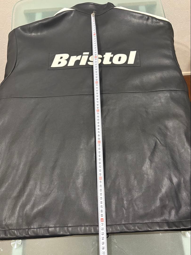 最終価格希少Bristol 合皮ブラックレザージャケット XL