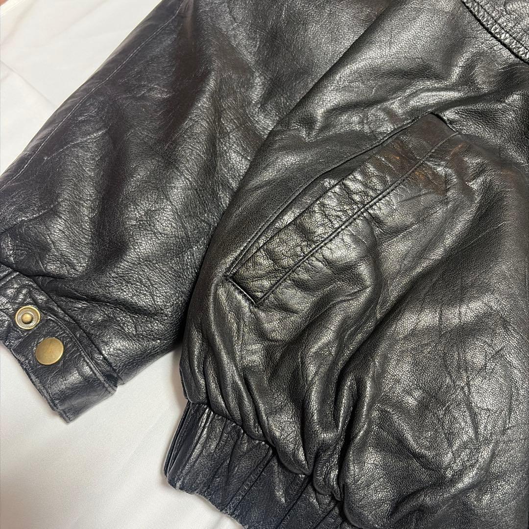 た*ご様 80s Eddie Bauer レザー ダウンジャケット