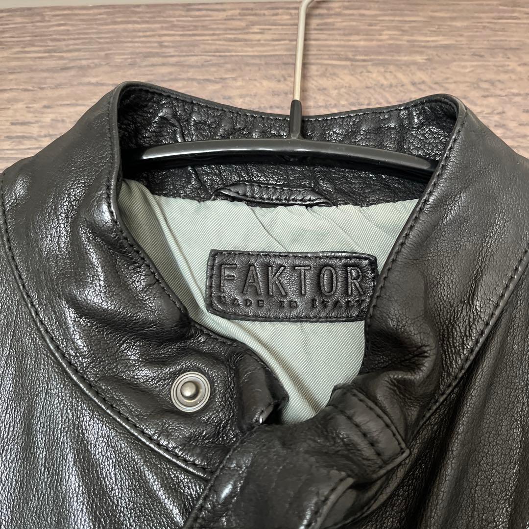 FAKTOR レザー　ライダース LEON