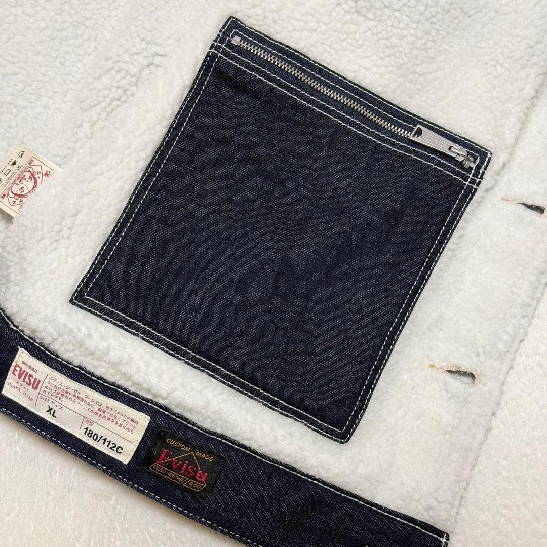 【完売品！希少XL】EVISU デニムジャケット 大黒 カモメ 道楽 Gジャン