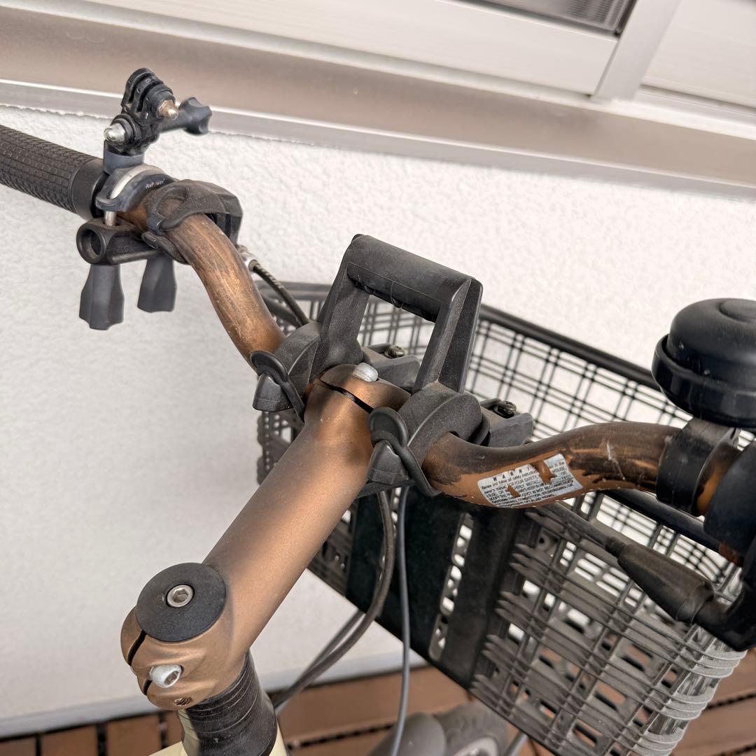 PEUGEOT 自転車 クリーム色 バスケット付き
