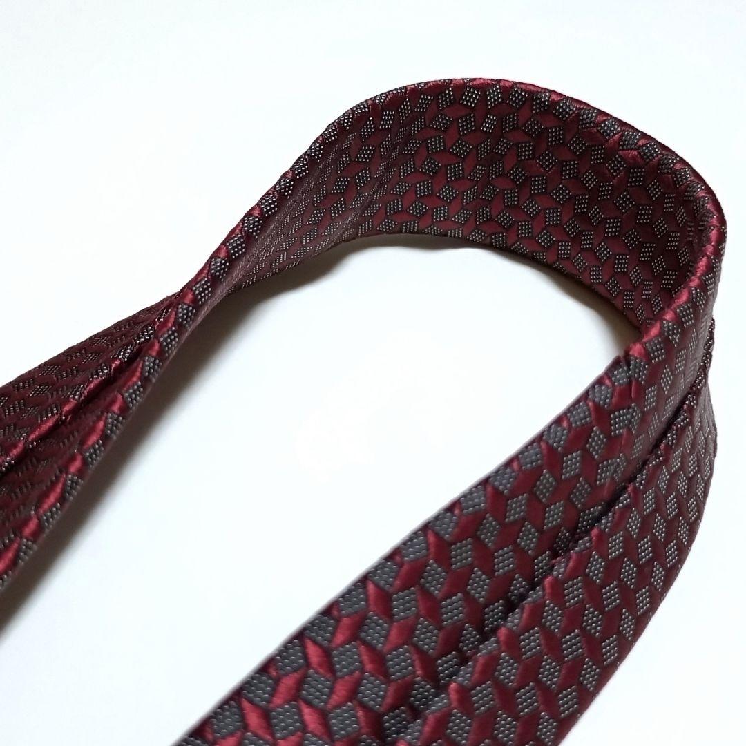 【極美品】Ermenegildo Zegna ゼニア ネクタイ ボルドー