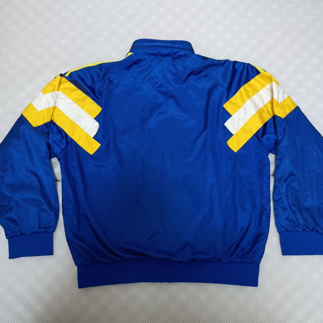 アディダス　ナイロンジャケット　デサント90s スウェーデンカラーサッカー