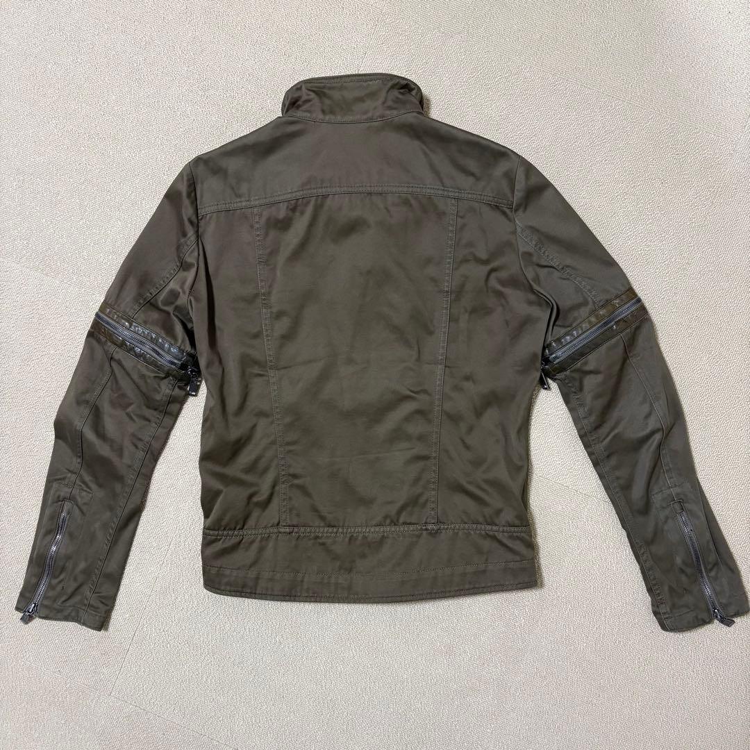極美品02derivレザー切替ライダースジャケットLM程度¥55000日本製