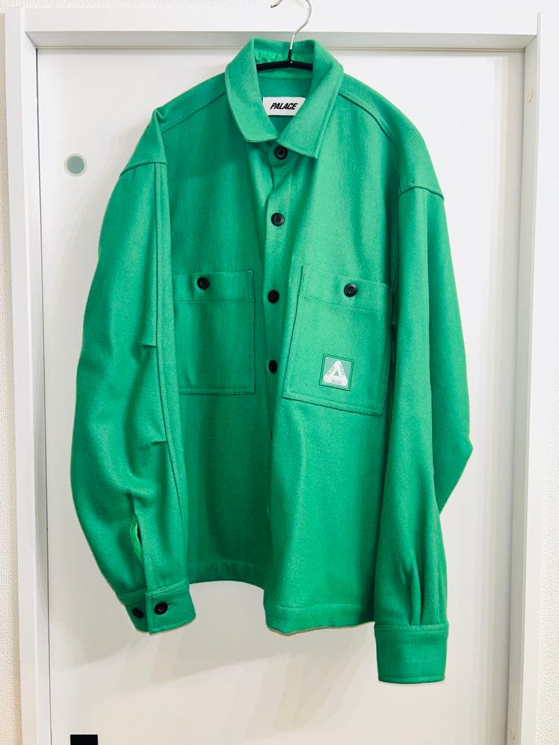 【希少新品未使用】PALACE WOOL SHIRT JACKET グリーン