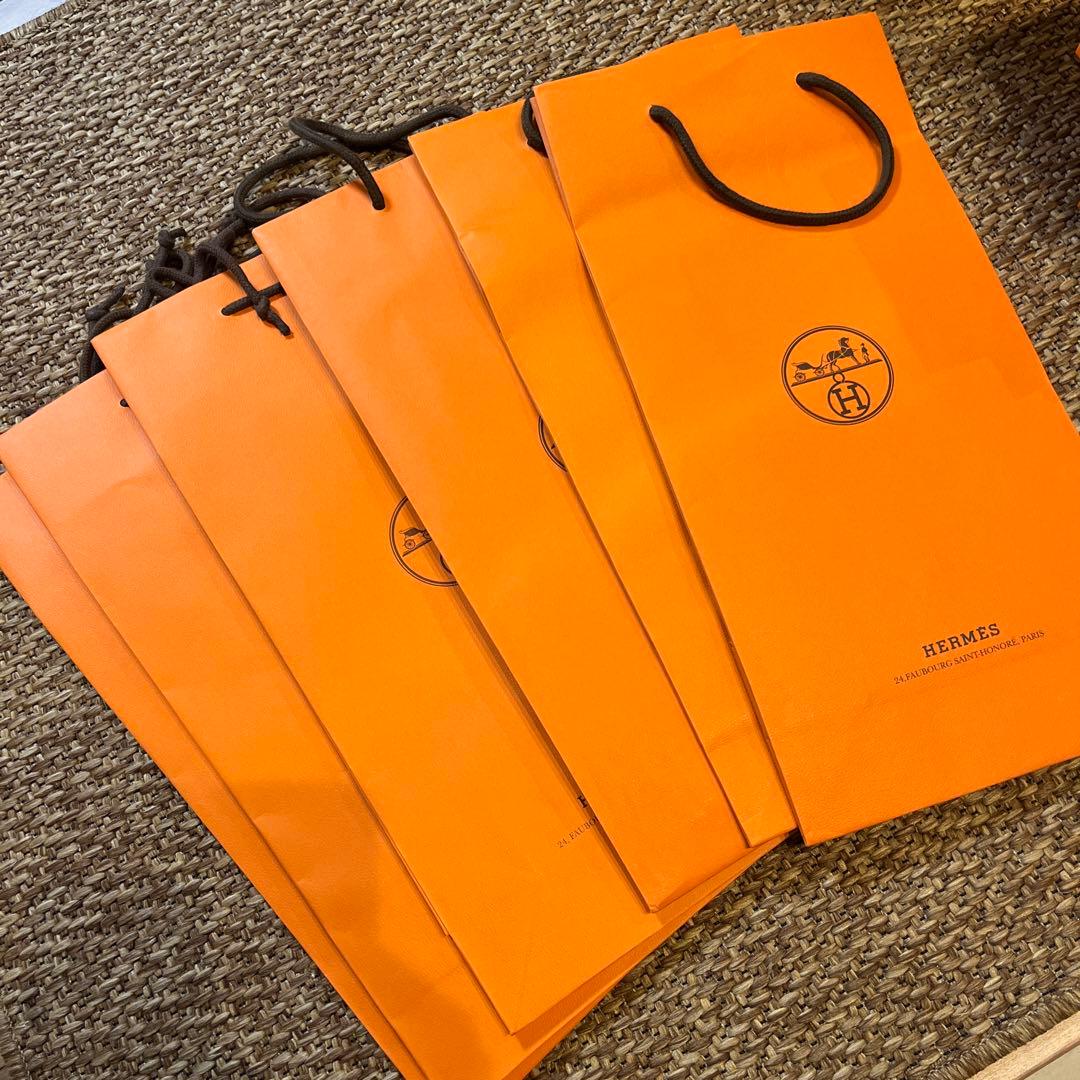 HERMES ネクタイ用 ラッピングボックス6個ショッパー6個
