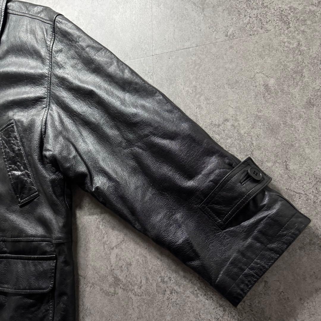 Paul Smith　L レザーカーコート　羊革　レザージャケット　野村訓市