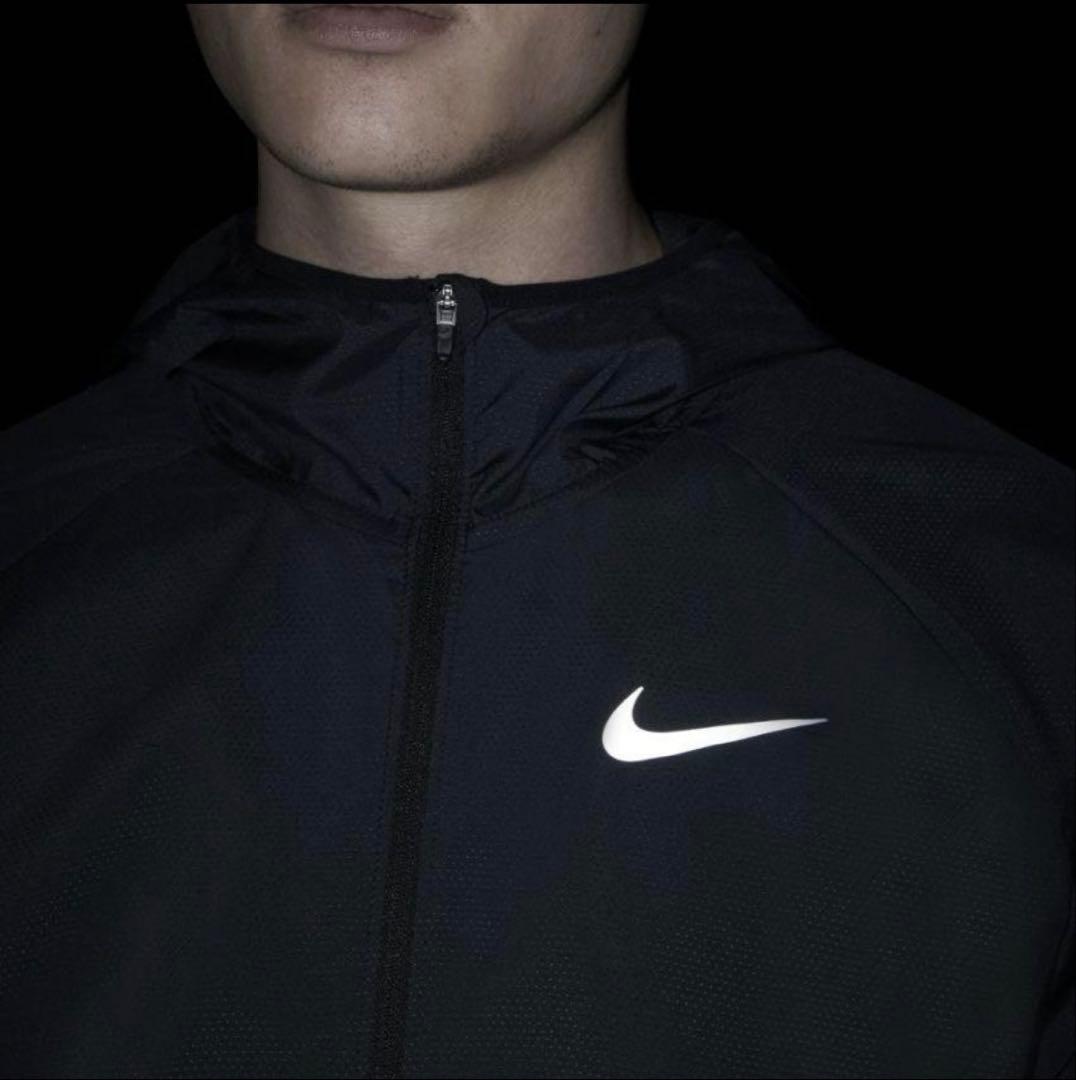 [新品] NIKE ナイキ　ランニングジャケット　パーカー　Sサイズ　ブラック