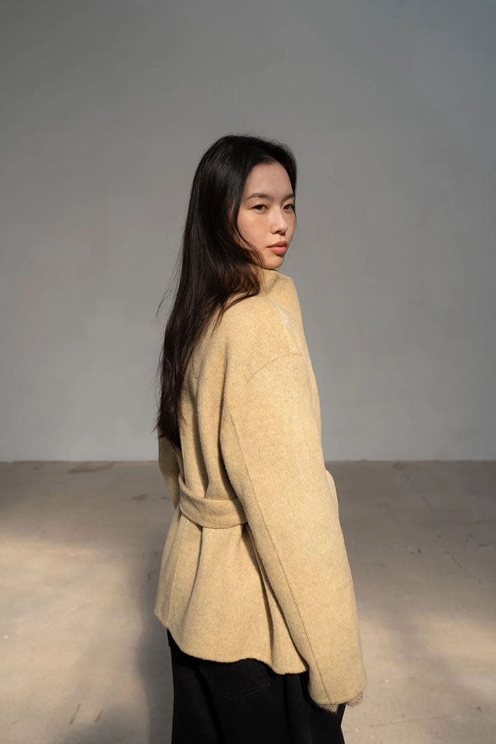 OHOTORO コート　アウター　Ecru Half Coat