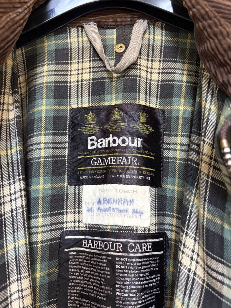 80s バブアー ゲームフェア barbour gamefair
