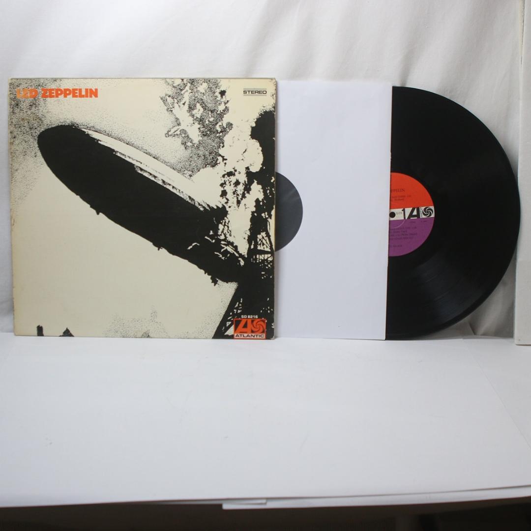 独LP Led Zeppelin 赤/紫ラベル 初期盤 ドイツ盤 プチ音有