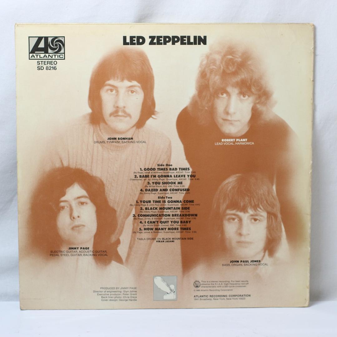 独LP Led Zeppelin 赤/紫ラベル 初期盤 ドイツ盤 プチ音有