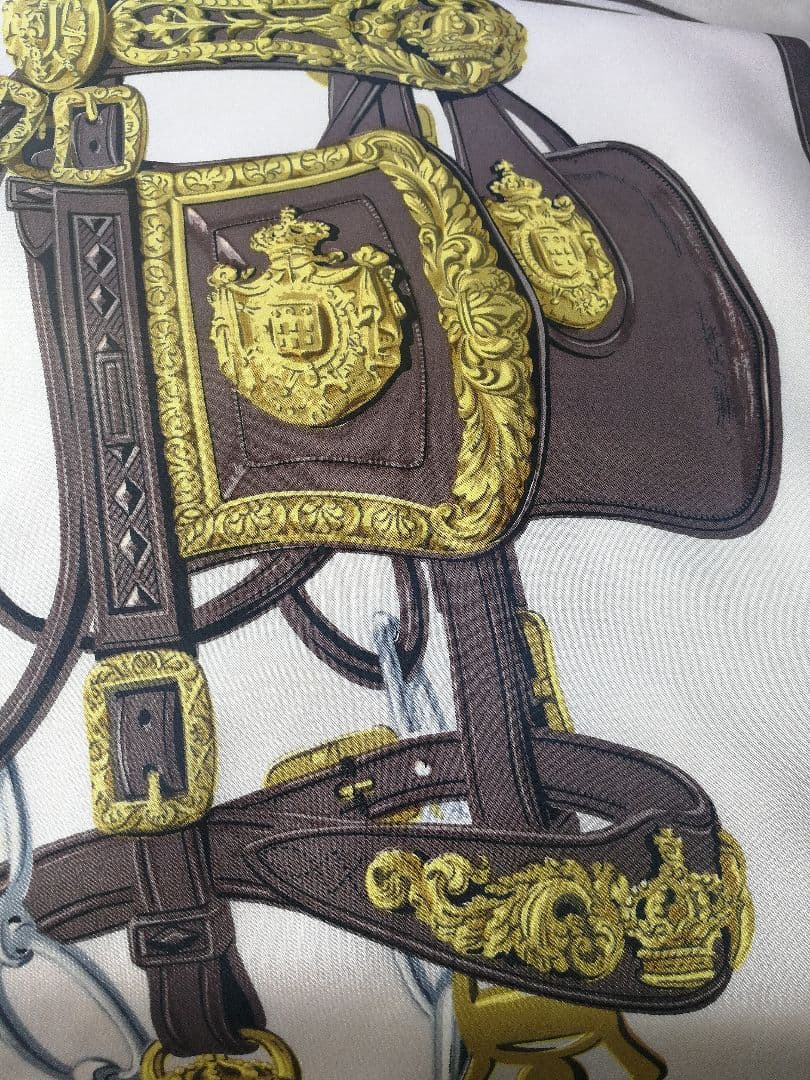 エルメス　HERMES　スカーフ　カレ90　式典用馬勒