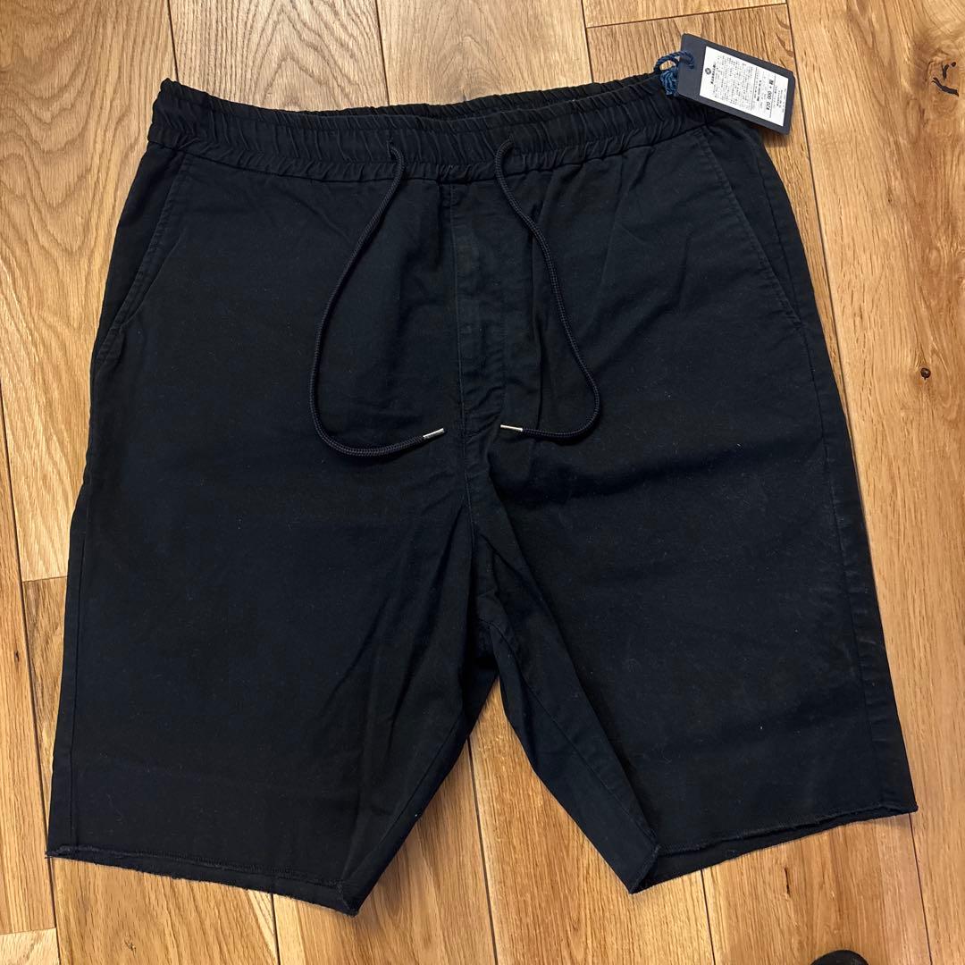 muta ショートパンツ 波模様刺繍付き XL