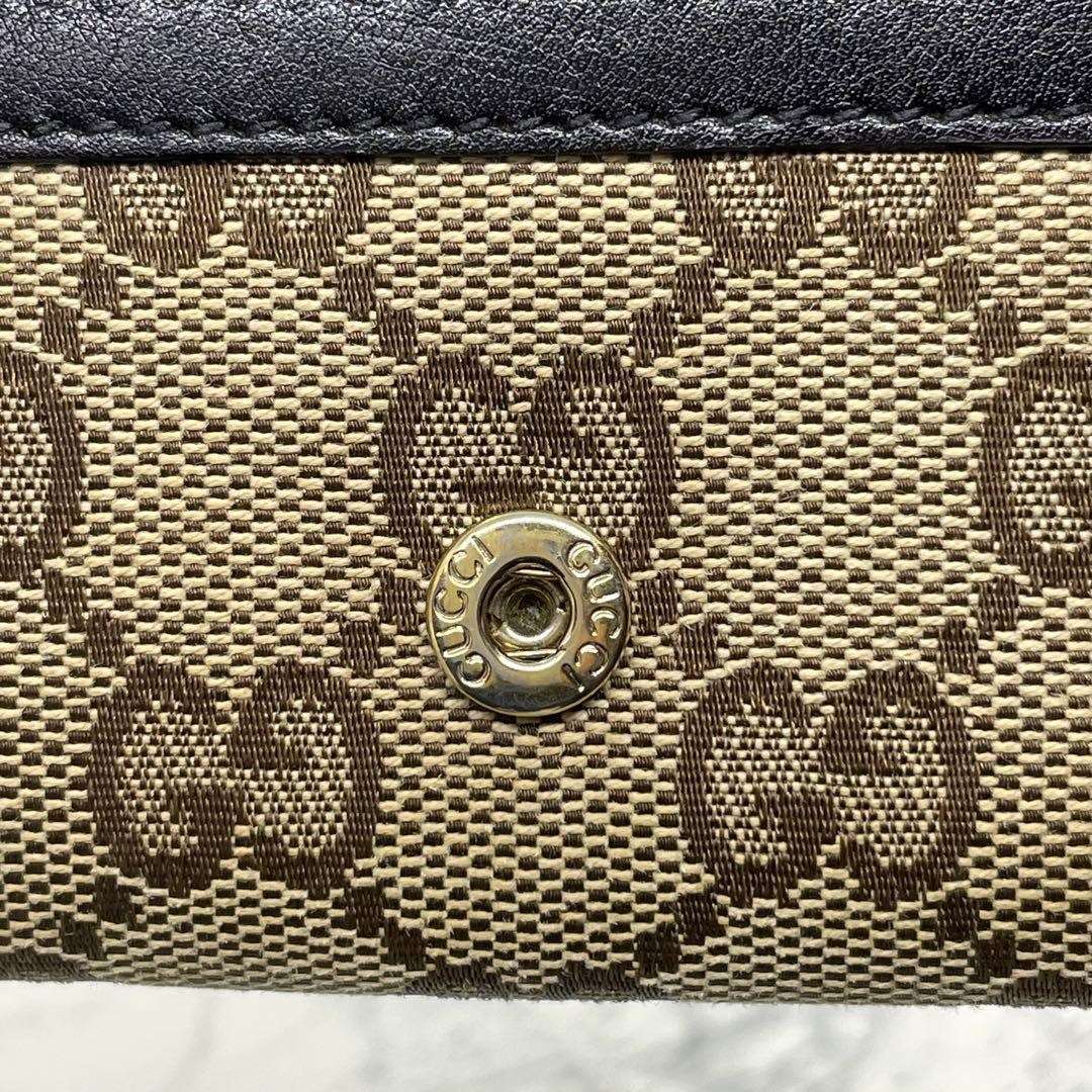 GUCCI グッチ GGゴールド金具 キャンバス キーケース ユニセックス