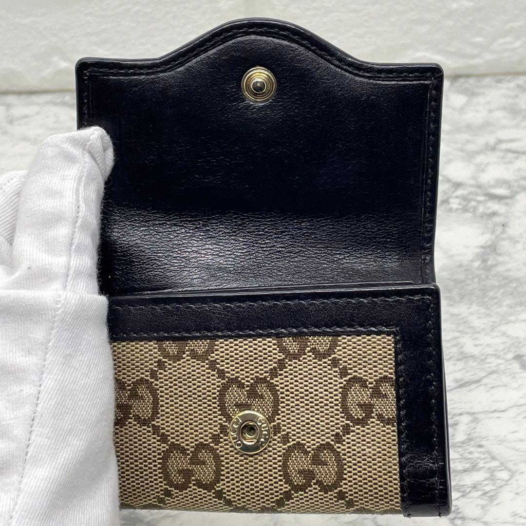 GUCCI グッチ GGゴールド金具 キャンバス キーケース ユニセックス