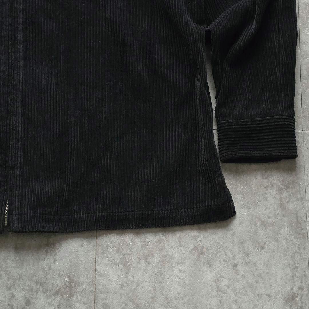 旧タグ UNIQLO コーデュロイ XL ジップアップ ジャケット ブラック