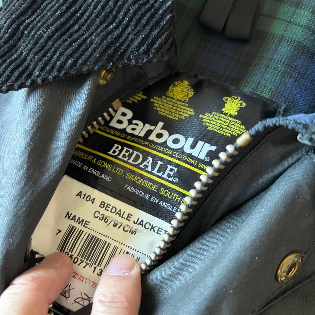 90s Barbour バブアー ビデイル ジャケット ブラック 38 美品