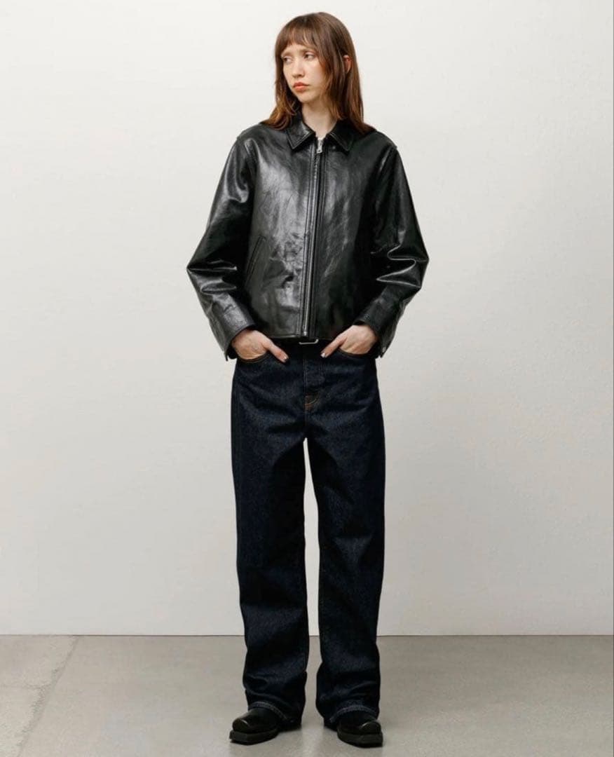 Stussy Garage Jacket Leather ジャケット レザー M