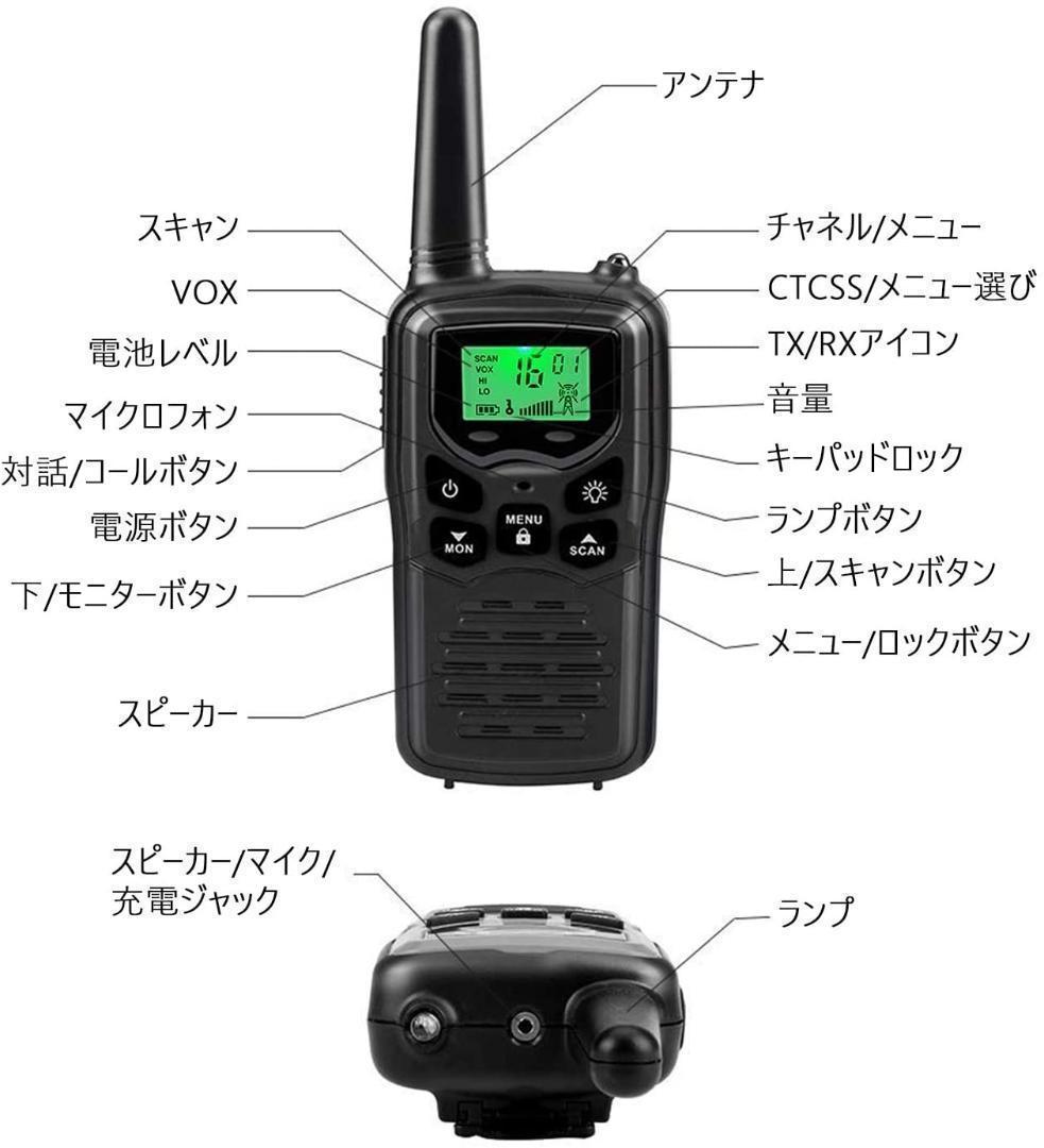 【M2836-66-45】トランシーバー 2台セット　無線機 免許不要
