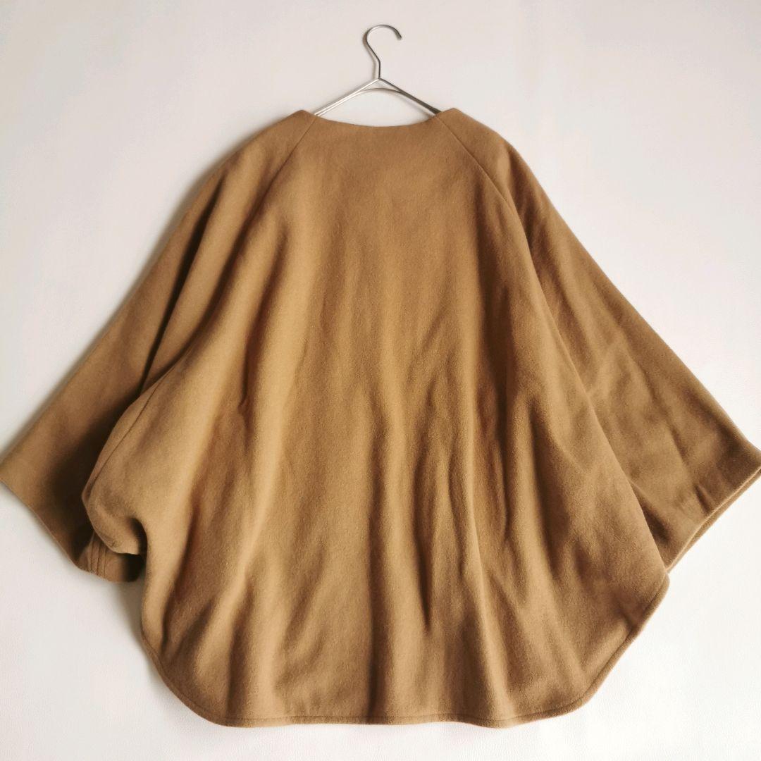 23aw【極美品✨】ボールジィ ウールポンチョコート ゆったり キャメル