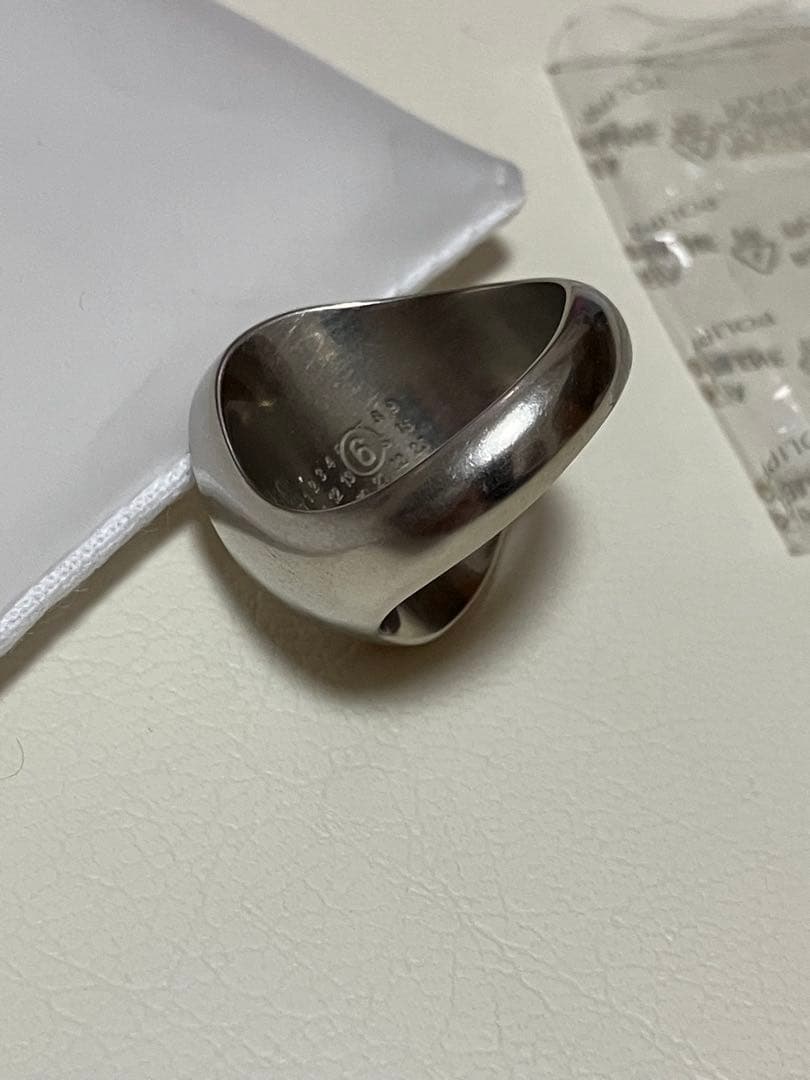 4メゾン マルジェラ MM6 シュバリエ リング シルバー レディース